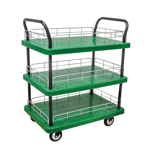 Universal Type Dual Handle Platform Truck (triple deck)